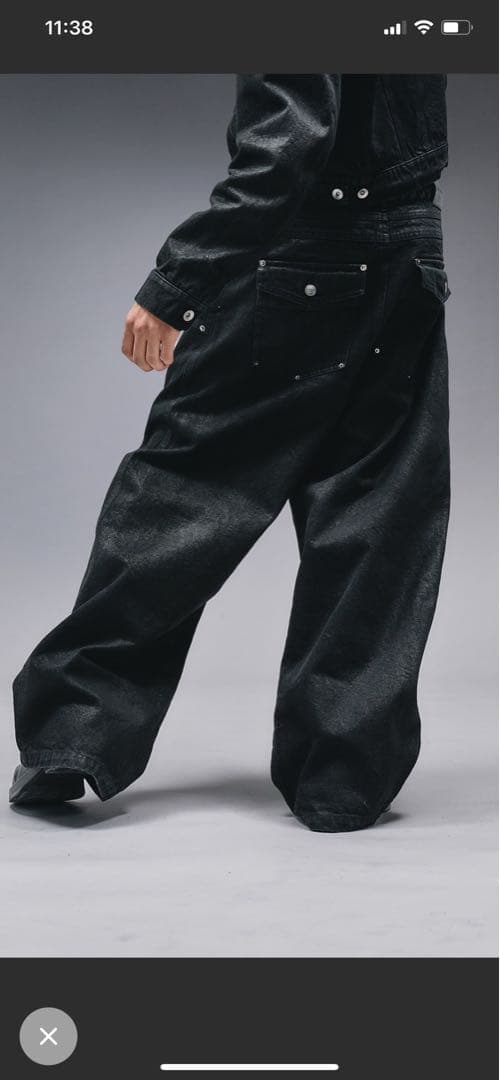 アンダーハンク 14オンスワックスカーブデニム sサイズ - メルカリ