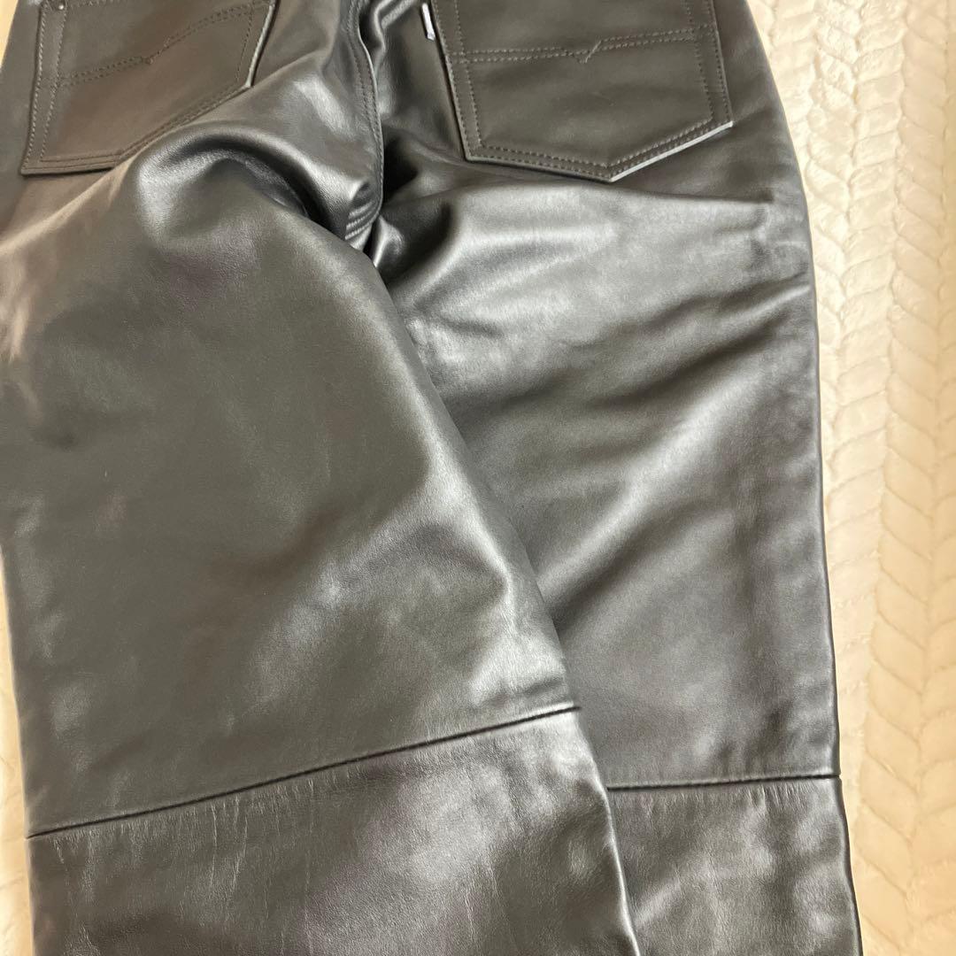 最終価格❗️売り切り‼️カドヤ W33 本革パンツ - メルカリ
