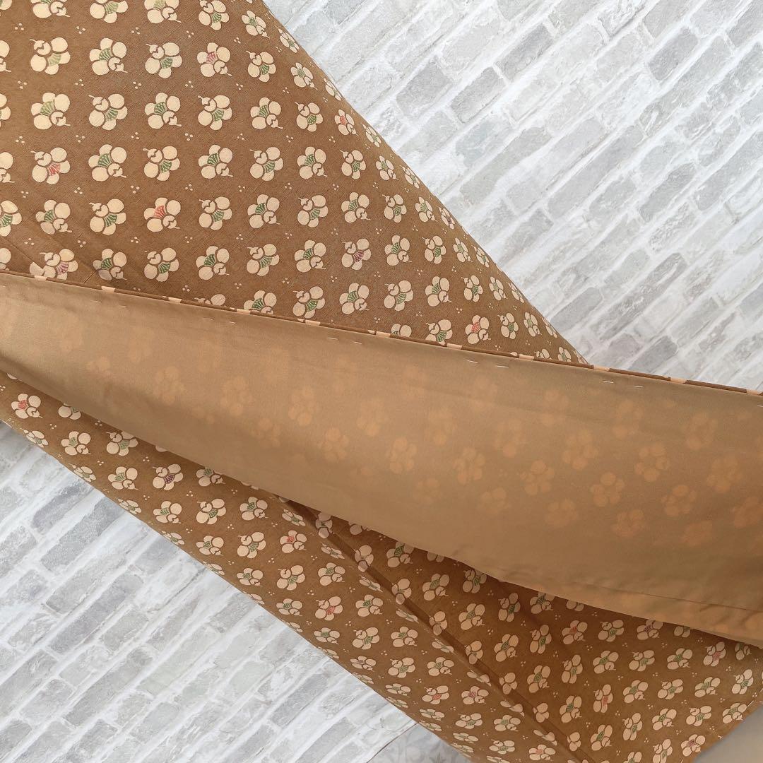 紬　フルセット　横見梅　小梅　小紋　かわいい　バチ衿　着物　H6