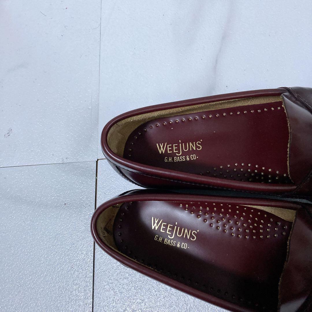 G.H.BASS ローファー LOGAN 革靴 本革 バーガンディ 25 7
