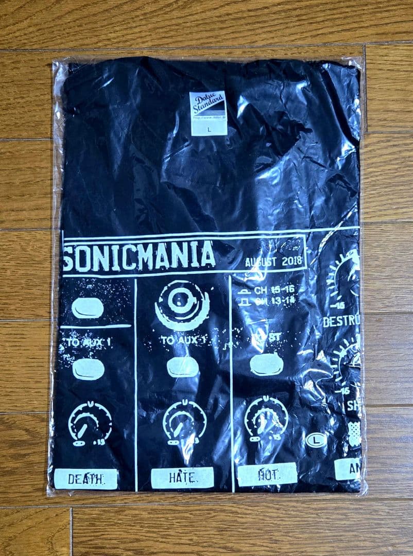 希少 新品 SONIC MANIA 2018 オフィシャル Tシャツ Lサイズ
