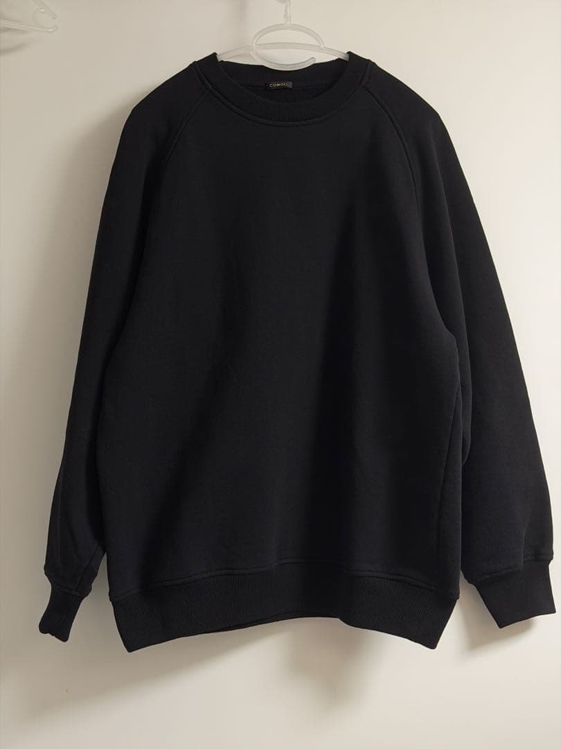 COMOLI 25AW コットン裏毛クルーネック サイズ3 COMOLI (コモリ) コットン裏毛 クルーネック