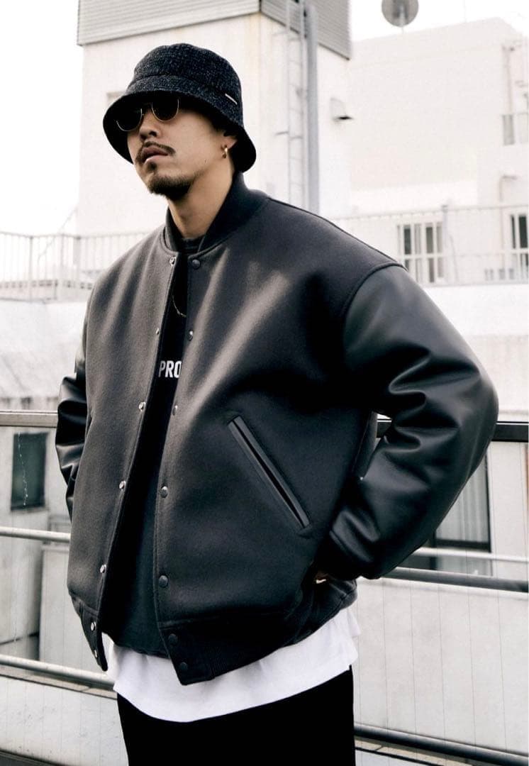 COOTIE Wool Melton Stadium Jacket スタジャン - メルカリ