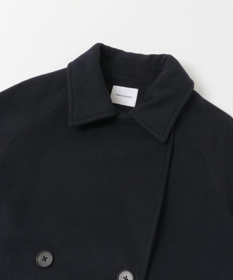 新品◆2025◆アーバンリサーチ◆スーパー100メルトンPコート《D.NAVY》