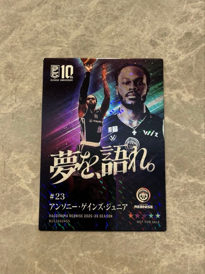 B.LEAGUEカード2025-26鹿児島レブナイズ アンソニーゲイン - メルカリ