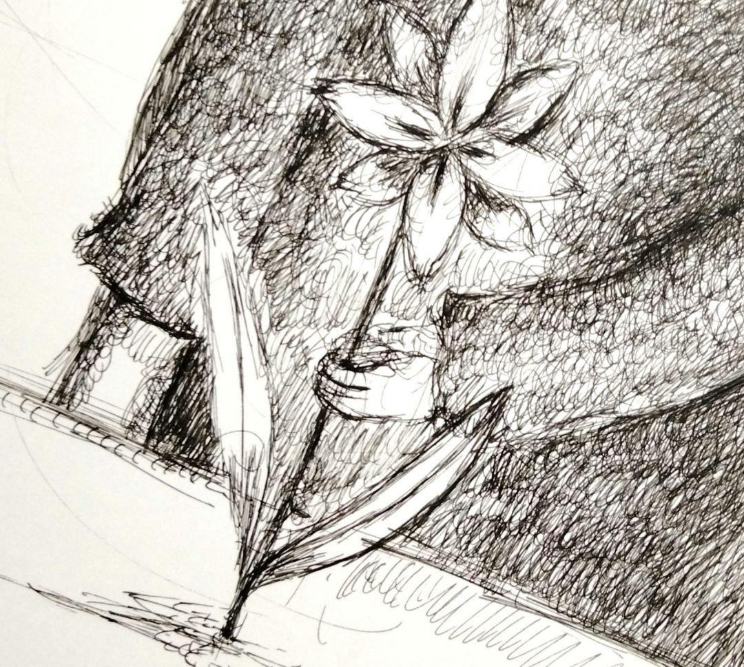 ☆ 柴原幸智 極細ペン画 原画