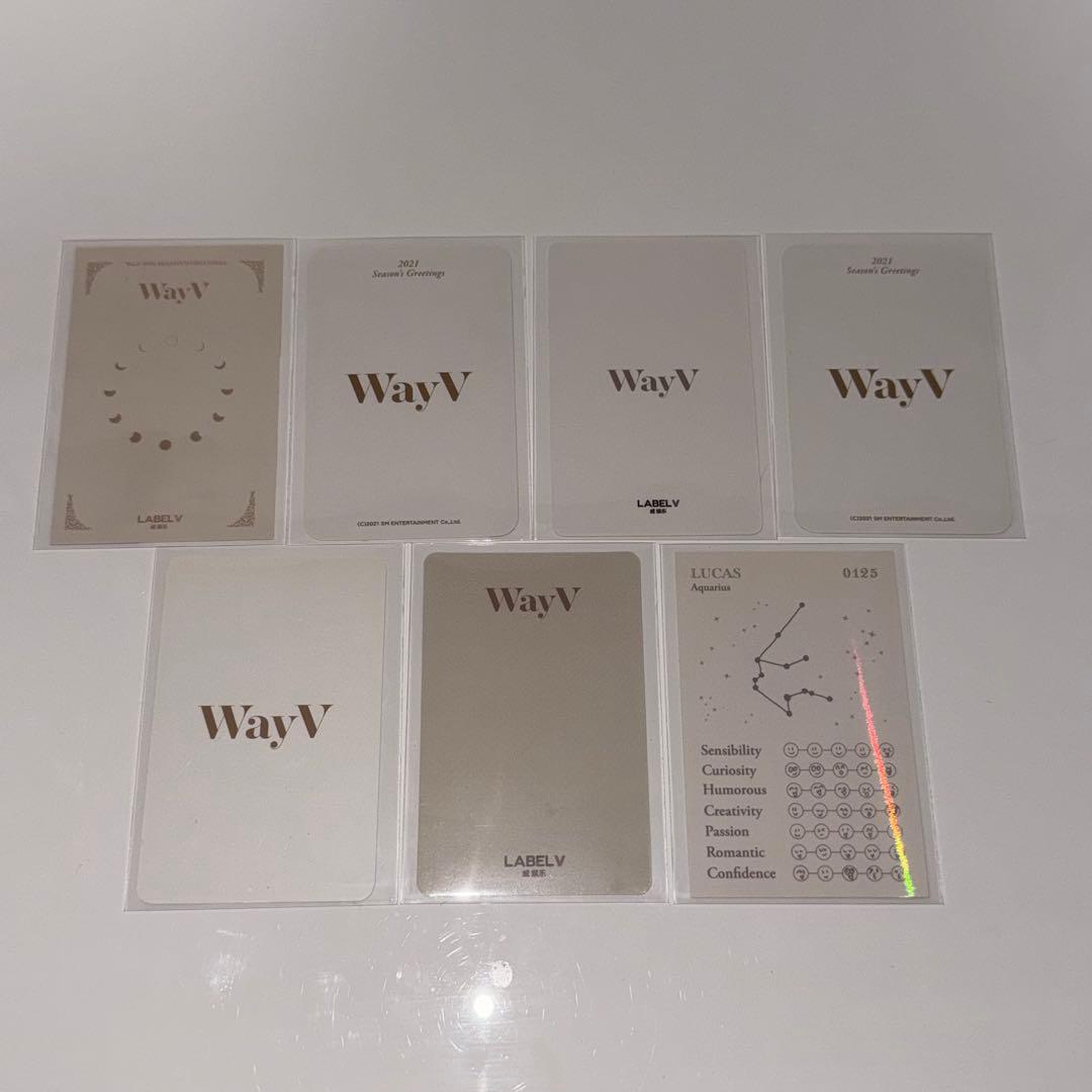 WayV NCT SuperM ルーカス LUCAS シーグリ カード7枚セット - メルカリ
