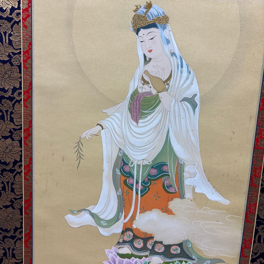 田中浩伸 掛軸 雲上観音 美術品 0121o83 - メルカリ