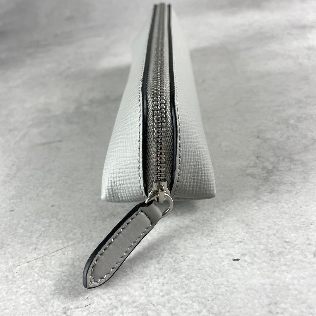 未使用級✨ スマイソン ペンケース サフィアーノレザー メンズ グレー