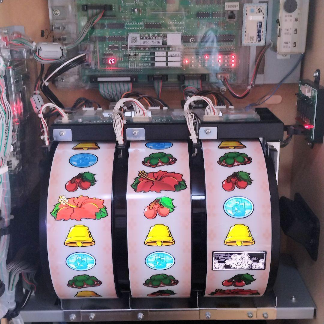 自宅迄配送】パチスロ スロット実機 マシマシ 5号機 コイン不要機 沖