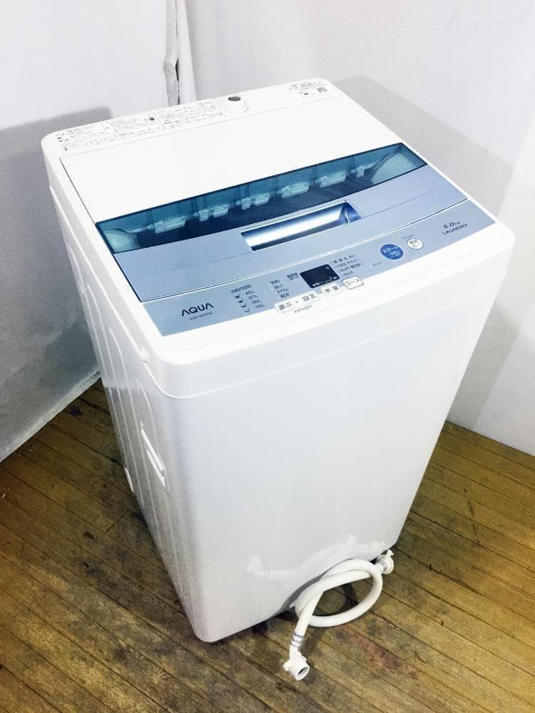 30日迄！送料無料☆美品中古☆アクア☆5kg☆全自動洗濯機【AQW-S50E