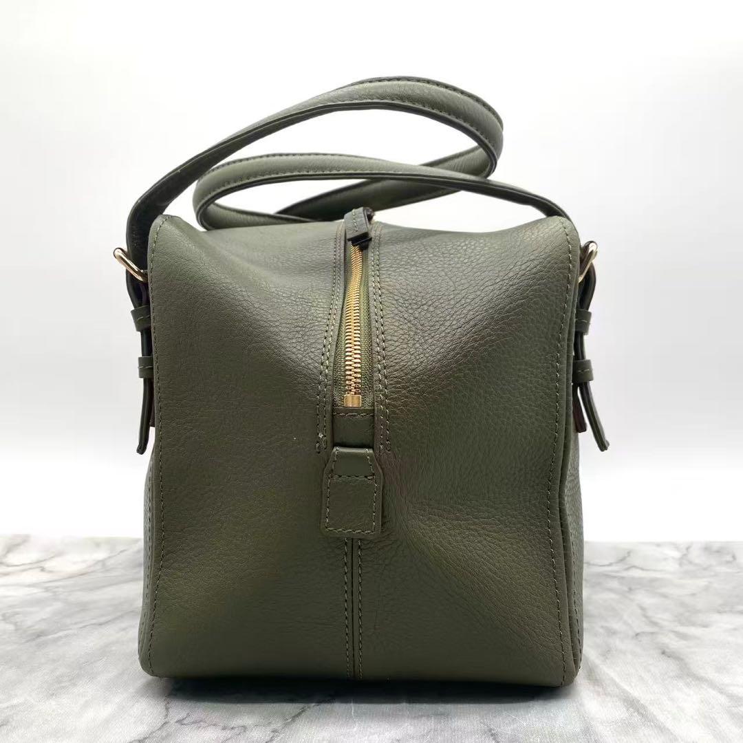 未使用級 土屋鞄 クラルテ ミニボストンバッグ 肩掛け 保存袋付き