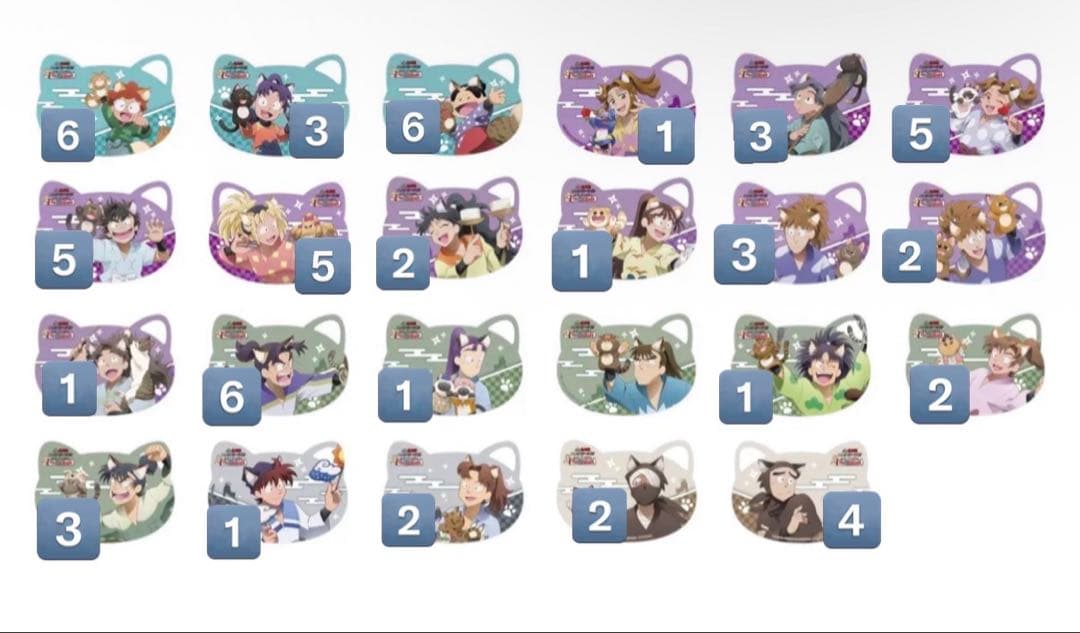 忍たま乱太郎 ナンジャタウン ねこ型 カード 特典 週替わり 全73枚 忍たま乱太郎 食満 留三郎 ナンジャタウン 特典 猫型カード - メルカリ