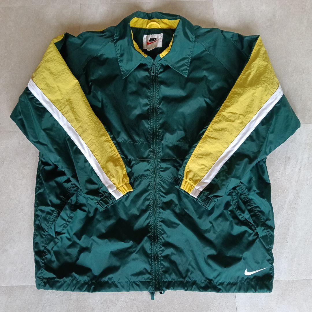 90s】NIKE 背面ビッグスウォッシュ 刺繍ロゴ 極美品 ナイロン