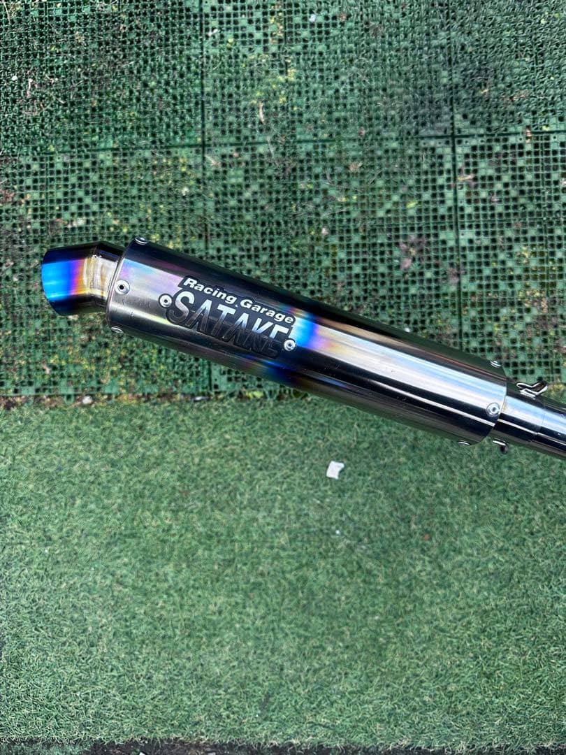 cbx400f cbr400f サタケチタンマフラー　ノーカット 最終値下げ ホンダ CBX400F CBR400F サタケ 手曲げ黒鉄マフラー45パイ - メルカリ