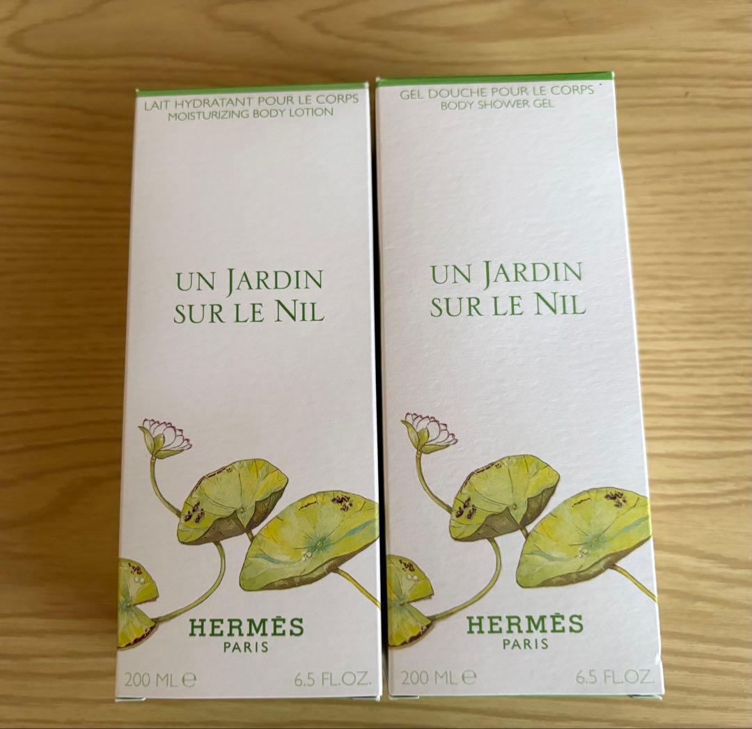 エルメス ナイルの庭 シャワージェル ボディローション 2点セット セット】 エルメス HERMES ナイルの庭 ボディケアセット (シャワー