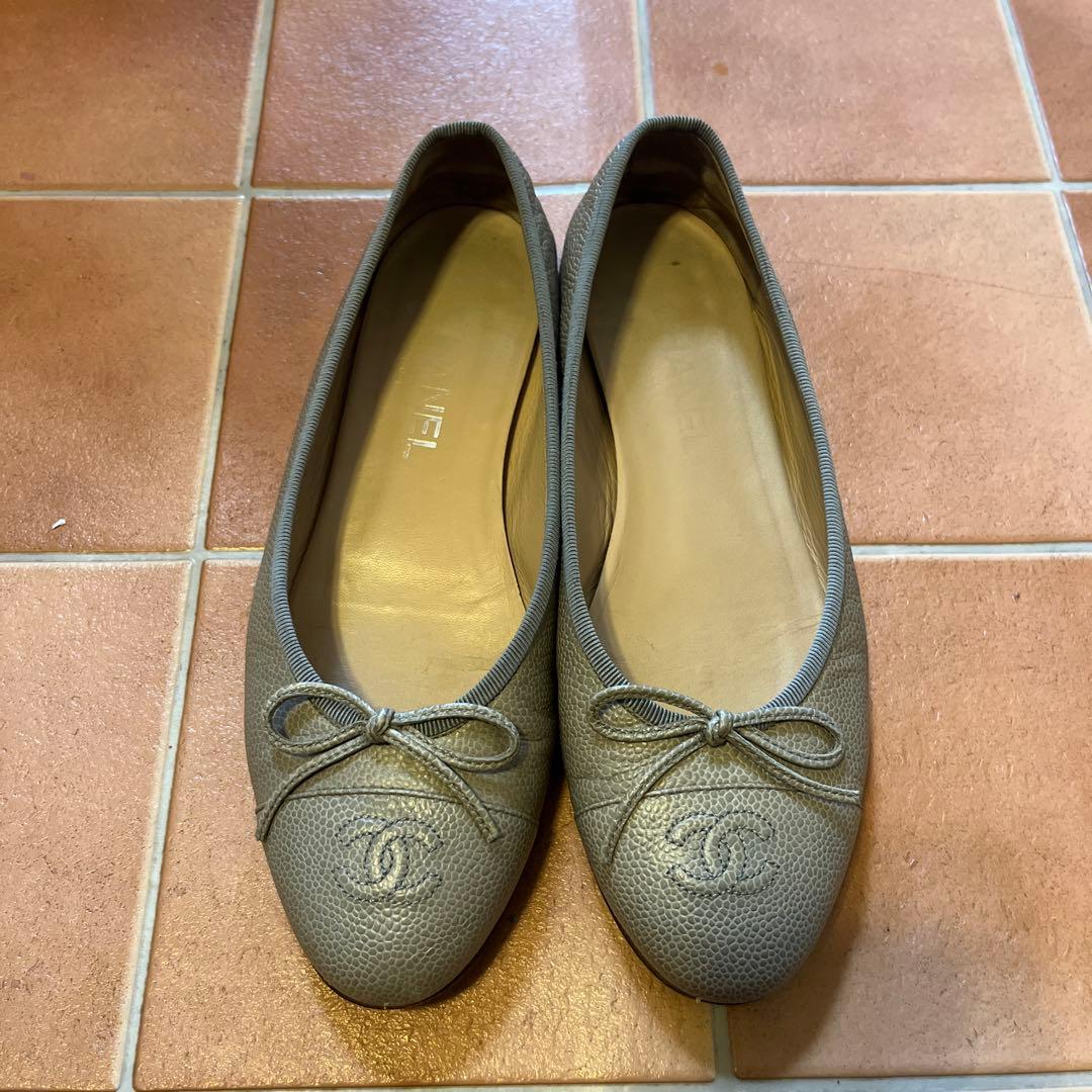 CHANELバレリーナ シャネル サイズ38.5 24 箱無し CHANEL（シャネル） レディース バレリーナ フラット シューズ