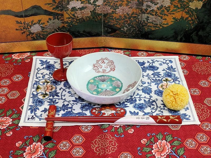 真作/森琴石/青緑春景山水画賛/軸先紫檀/桐題箱付/布袋屋掛軸HB-767