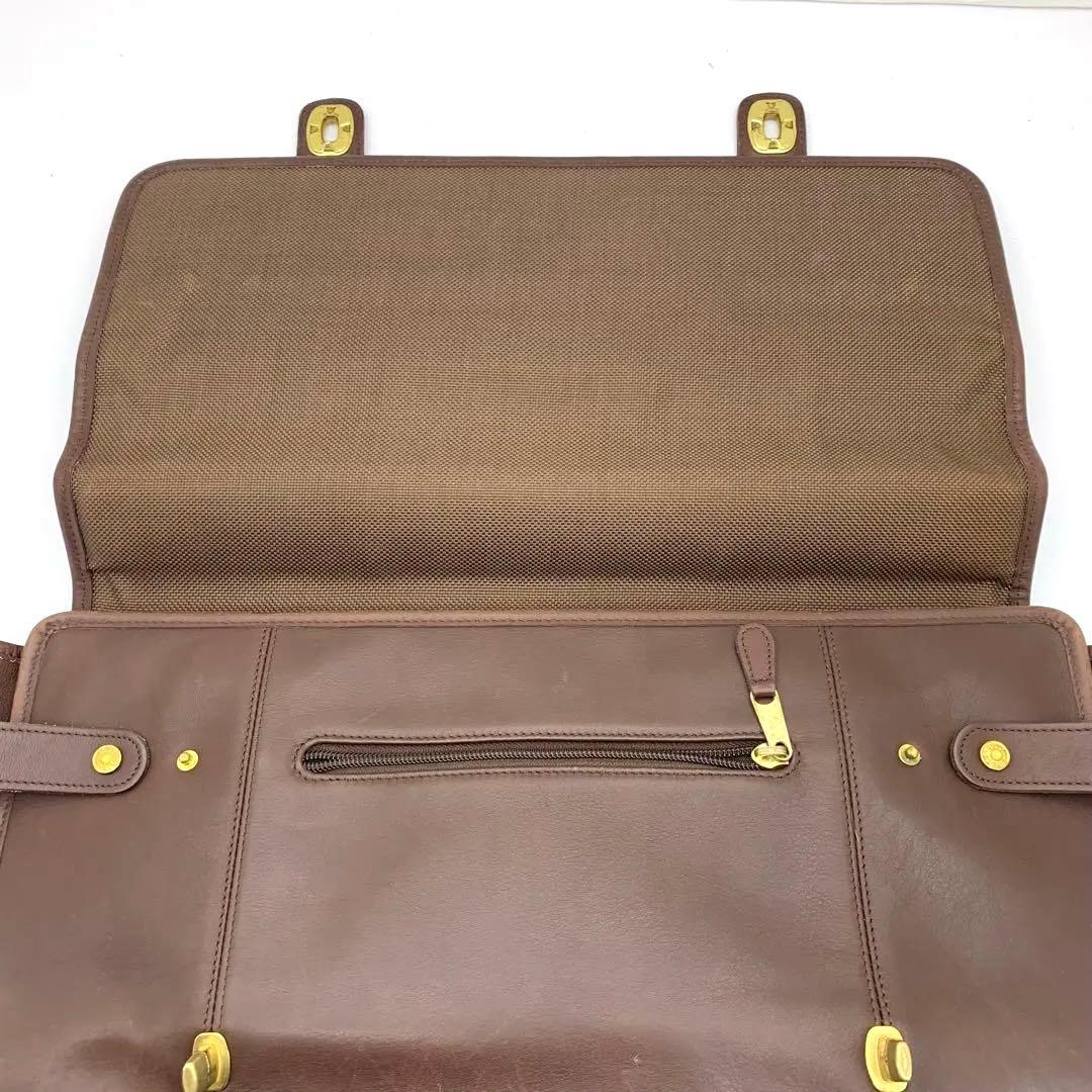 COACHオールドコーチ レザー 2way ビジネスバッグ 0546 ブラウン