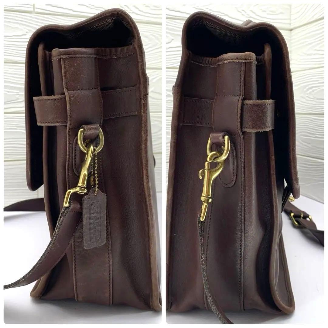 COACHオールドコーチ レザー 2way ビジネスバッグ 0546 ブラウン