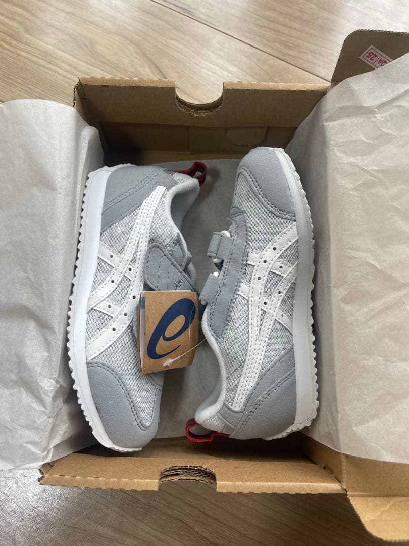 アシックス × familiar スニーカー 18.0cm グレー