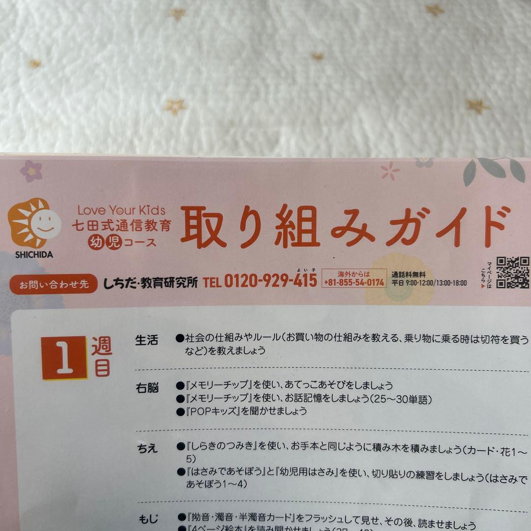 価格ご相談OK*七田式通信教育幼児コース 取り組みガイド