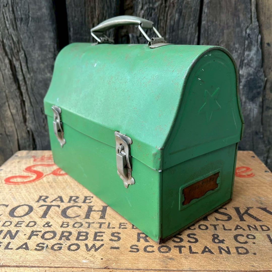 USA vintage】1940sサーモス メタル ランチボックス アメリカ