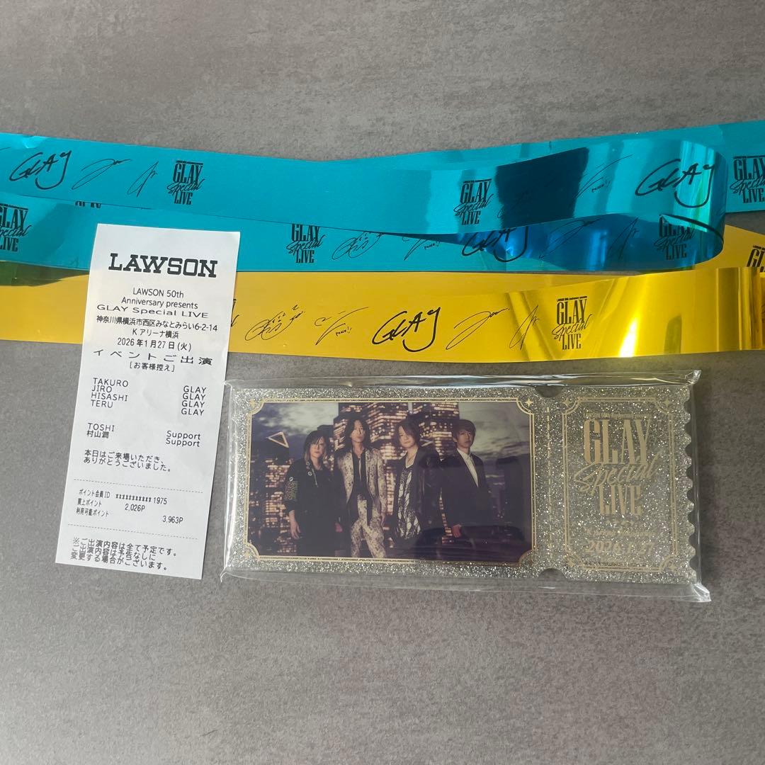 GLAY Special LIVE記念アクリルブロック&銀テープ - メルカリ