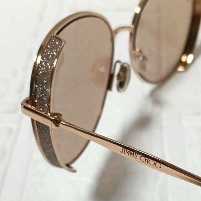 578【美品】JIMMY CHOO ジミーチュウ サングラス ラメフレーム - メルカリ