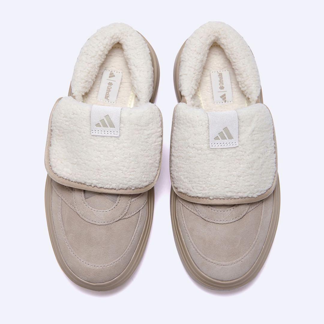 adidas アディダス グランドコート ミュール ボア サンダル 24.5cm