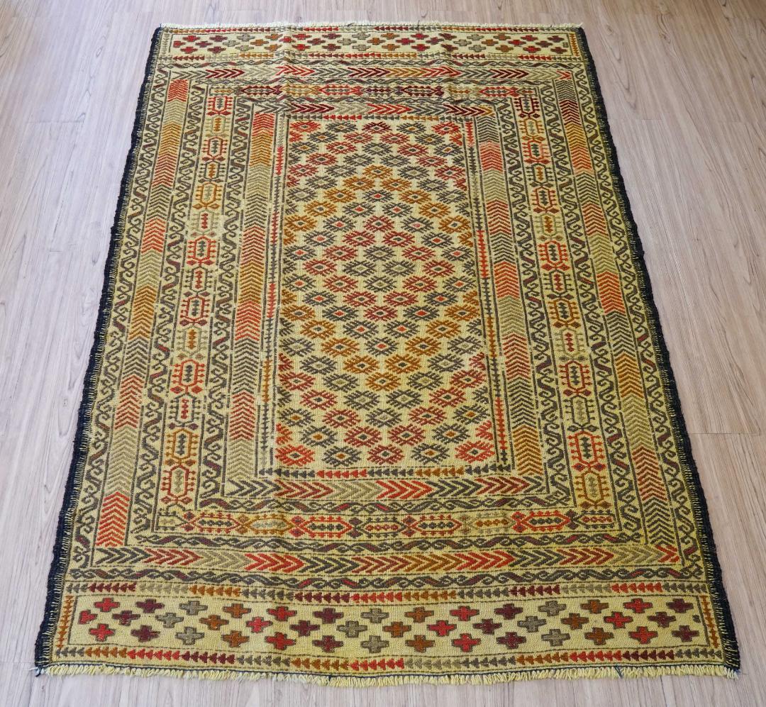 アフガニスタン オールド キリム 手織り絨毯 175×124cm トライバル