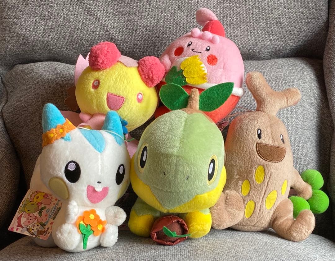 レア！ 紙タグ付 シーズンポケモンぬいぐるみ スプリング 全5種 コンプリート レア！ 紙タグ付 シーズンポケモンぬいぐるみ スプリング 全5種