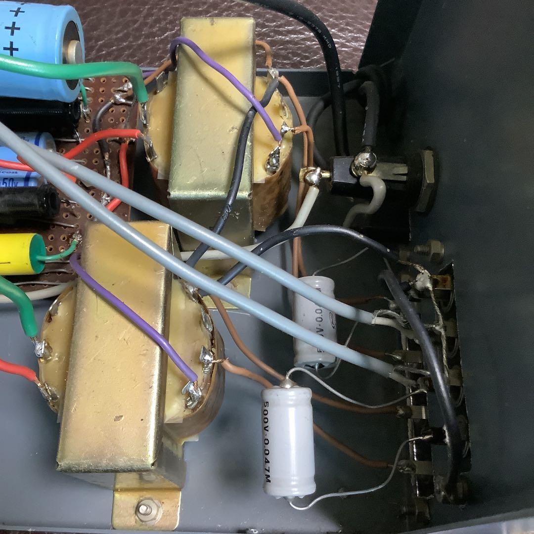 自作6BQ5 シングル真空管アンプ ジャンク品