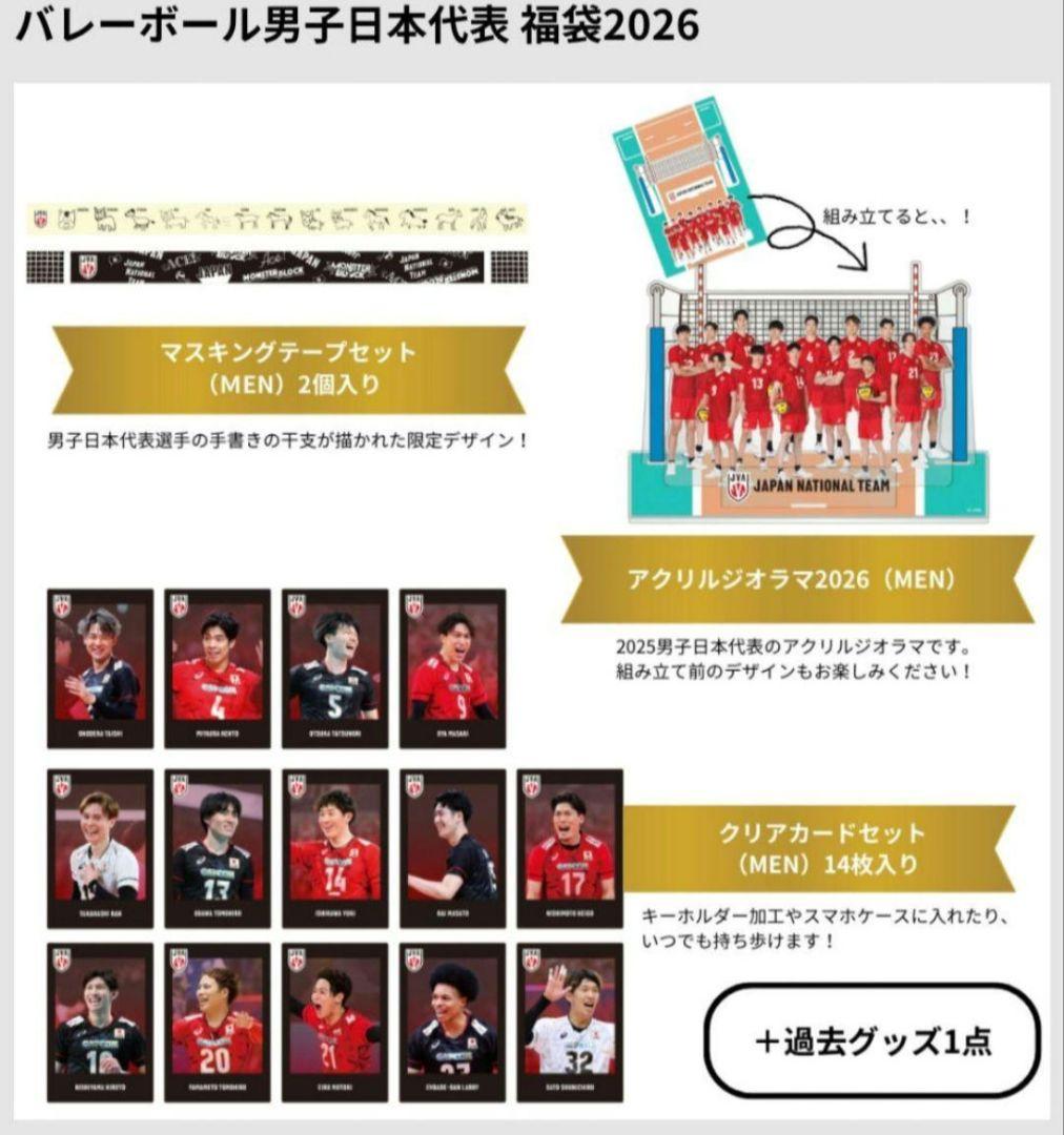限定/男子バレー2025年グッズ7点セット 宮浦健人直筆サイン付き12/29〆