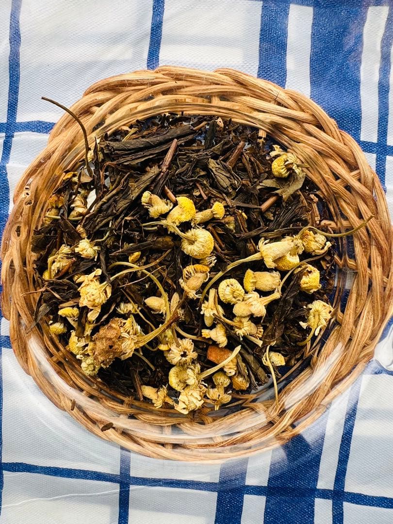 日本茶×〇〇】眠りに誘う癒しの味わい♪ほうじ茶カモミール 3g×