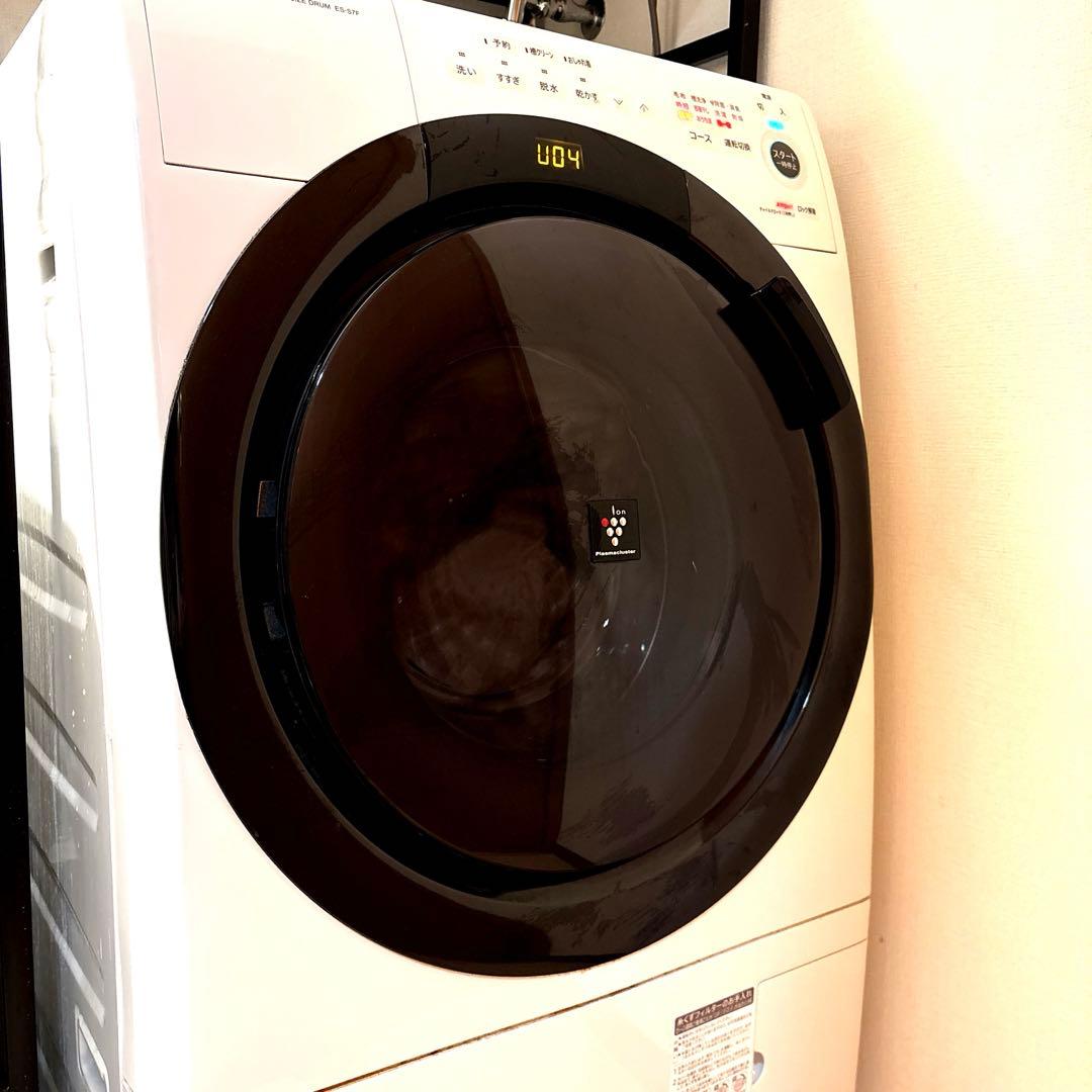 SHARP ドラム式洗濯機 ES-S7F-WL (送料込み) Amazon.co.jp: Sharp ES-S7F-WL Drum Type Washer/Dryer, Heater