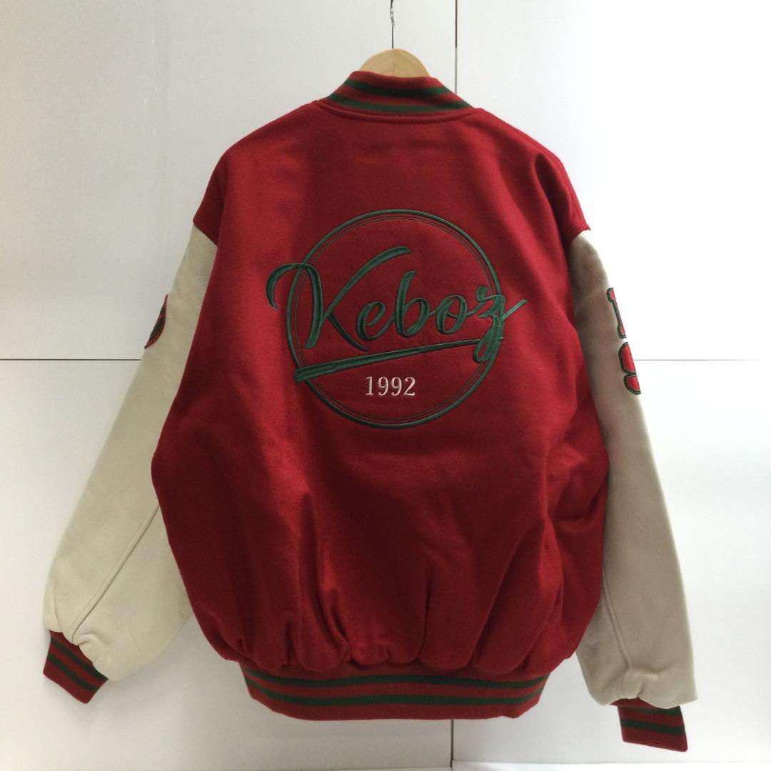 Keboz メルトン&レザーバーシティジャケット 68251112N02S - メルカリ