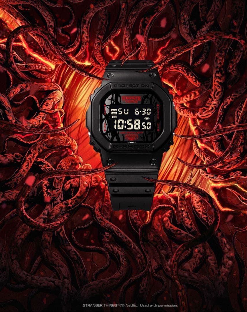 G-SHOCK DW-5600 ストレンジャー・シングス コラボ G-SHOCK Stranger Thingsコラボレーションモデル DW-5600STT-1JR