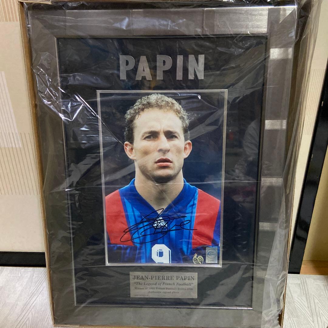 ジャン＝ピエール・パパン直筆サイン入りフォト　額入り BBM Authentic Collection (-) 直筆サイン入りフォトパネル 保証書付