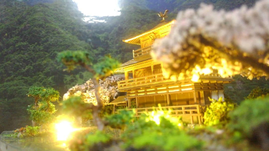 お寺✨お城✨新金閣寺✨プラモデル‼️SP仕上げジオラマ、製作オーダー受付