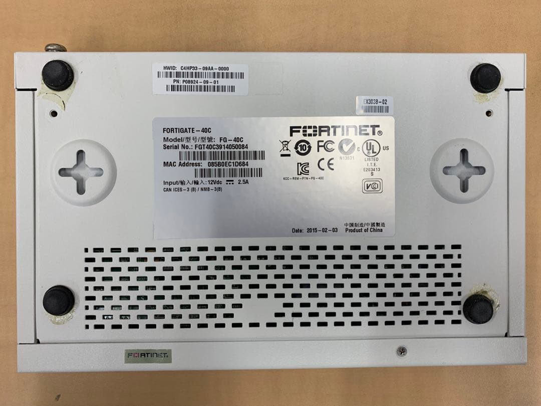 ジャンク扱い】Fortigate 40C × 2台 - メルカリ
