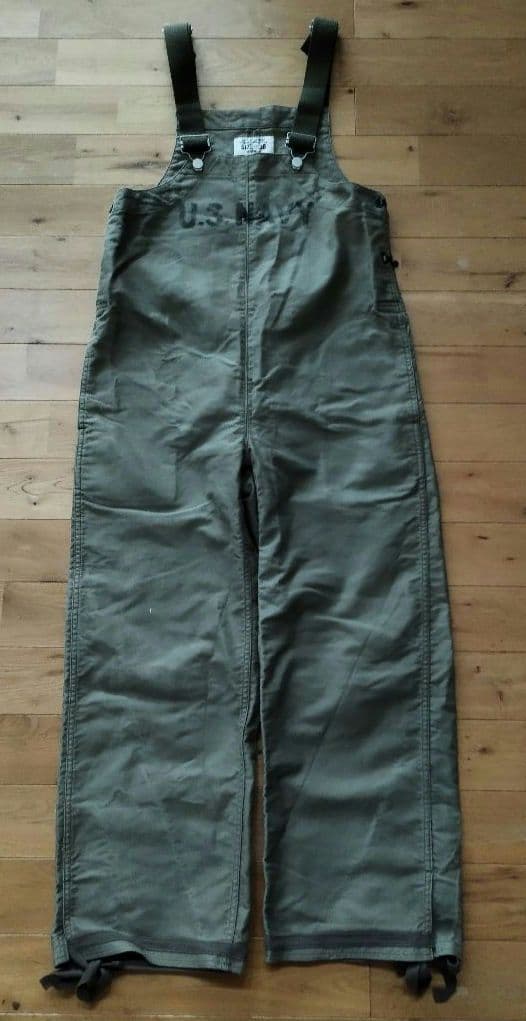HOUSTON ヒューストン U.S.NAVY オーバーオール size36