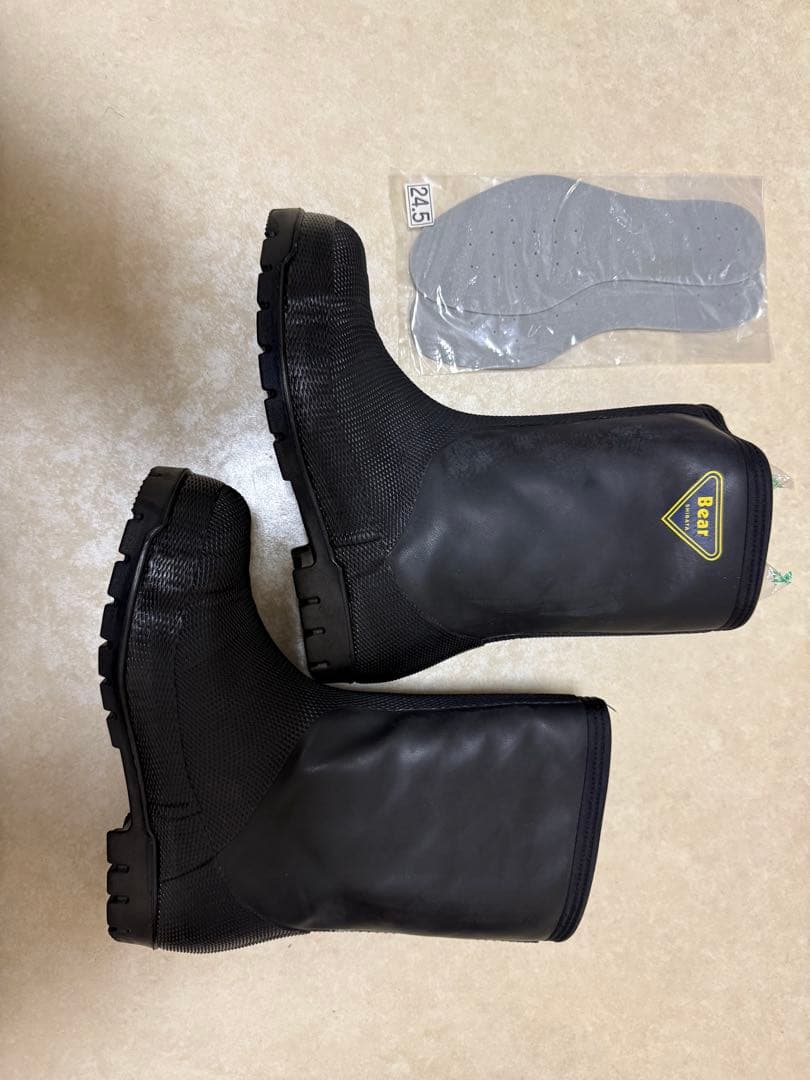 Bear 安全靴 黒 24.5cm