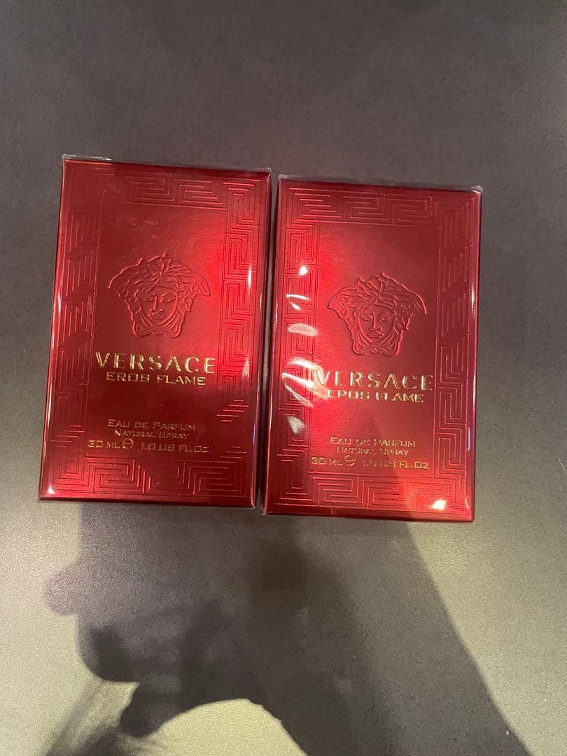 VERSACE Eros Flame 30ml 2本セット　バラ売り可能 2 PC Versace Eros FLAME Eau de Parfum Spray 3.4 oz + 1.0 oz. Duo