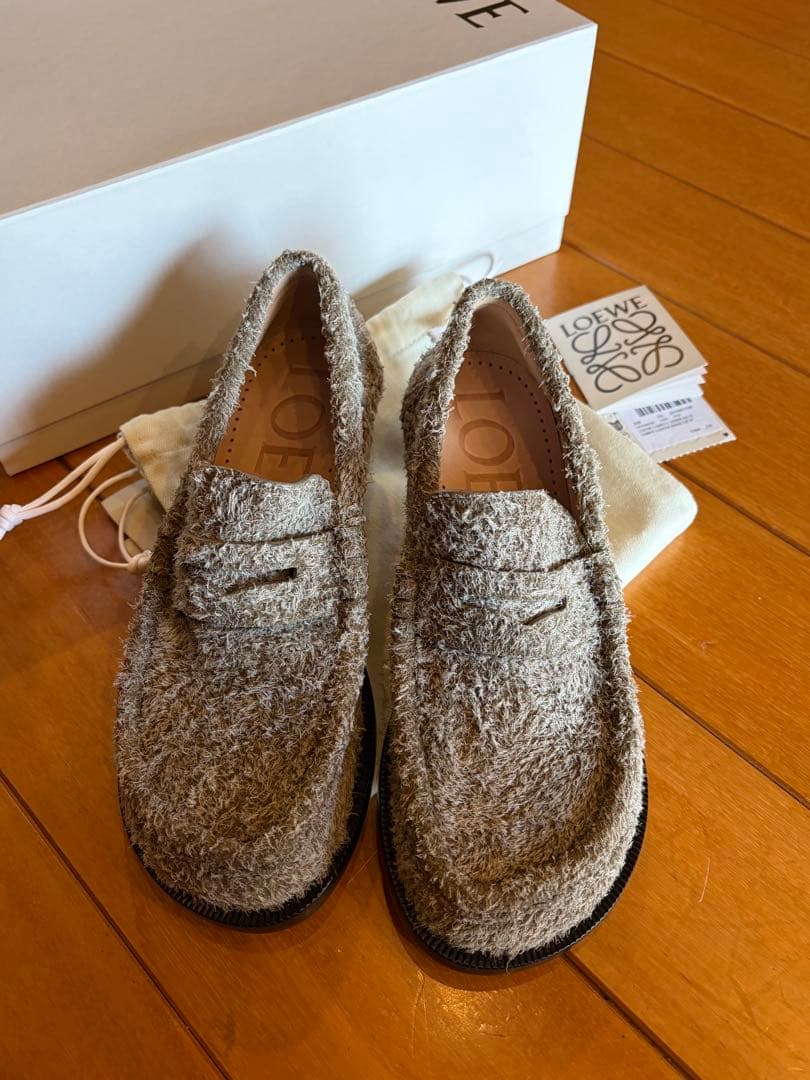 LOEWE ロエベ カンポローファー 37 デニムブルー 内袋付き - メルカリ