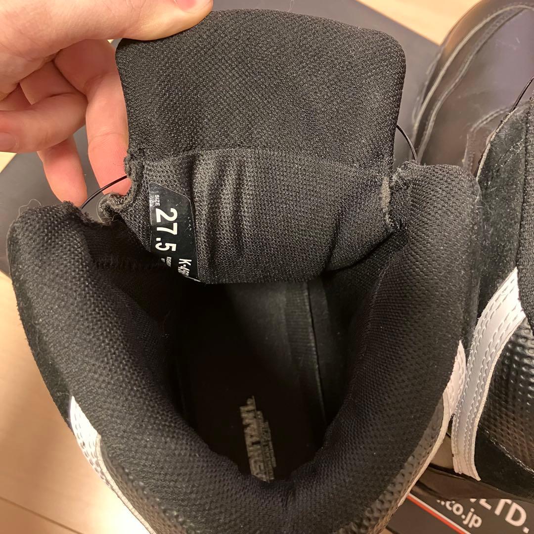 KUSHITANI K-4569 ADONE SHOES 27.5cm ブラック