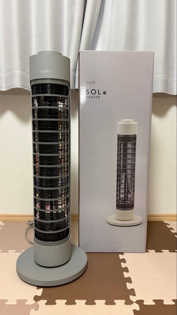 cado SOL-001 電気ヒーター グレー SOL 001 – cado