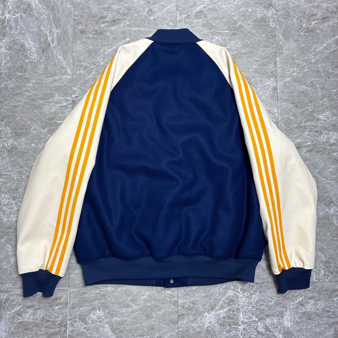 希少 adidas Studium JKT XL アディダス レザー スタジャン
