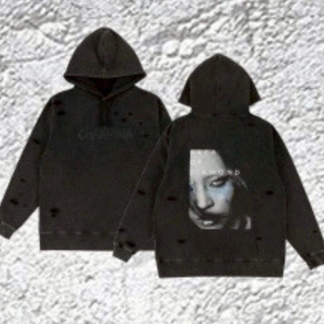 ちゃんみな フーディ パーカー AREA OF DIAMOND 4 ブラック - メルカリ