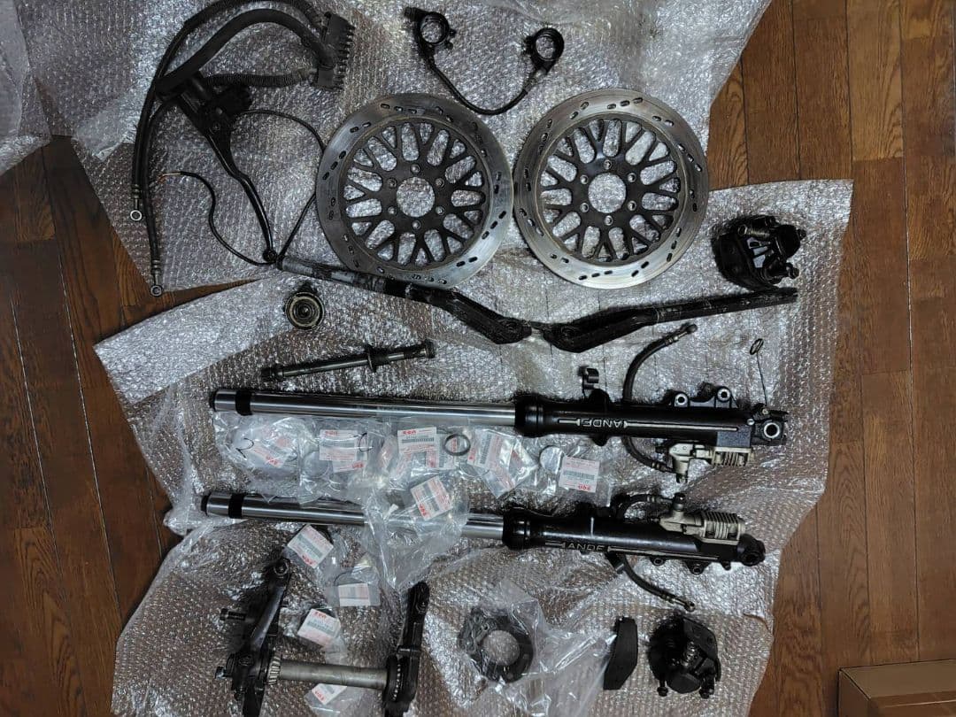 gt380b3b5さん専用 GSX400FS 純正ダブルディスクアンチ - メルカリ